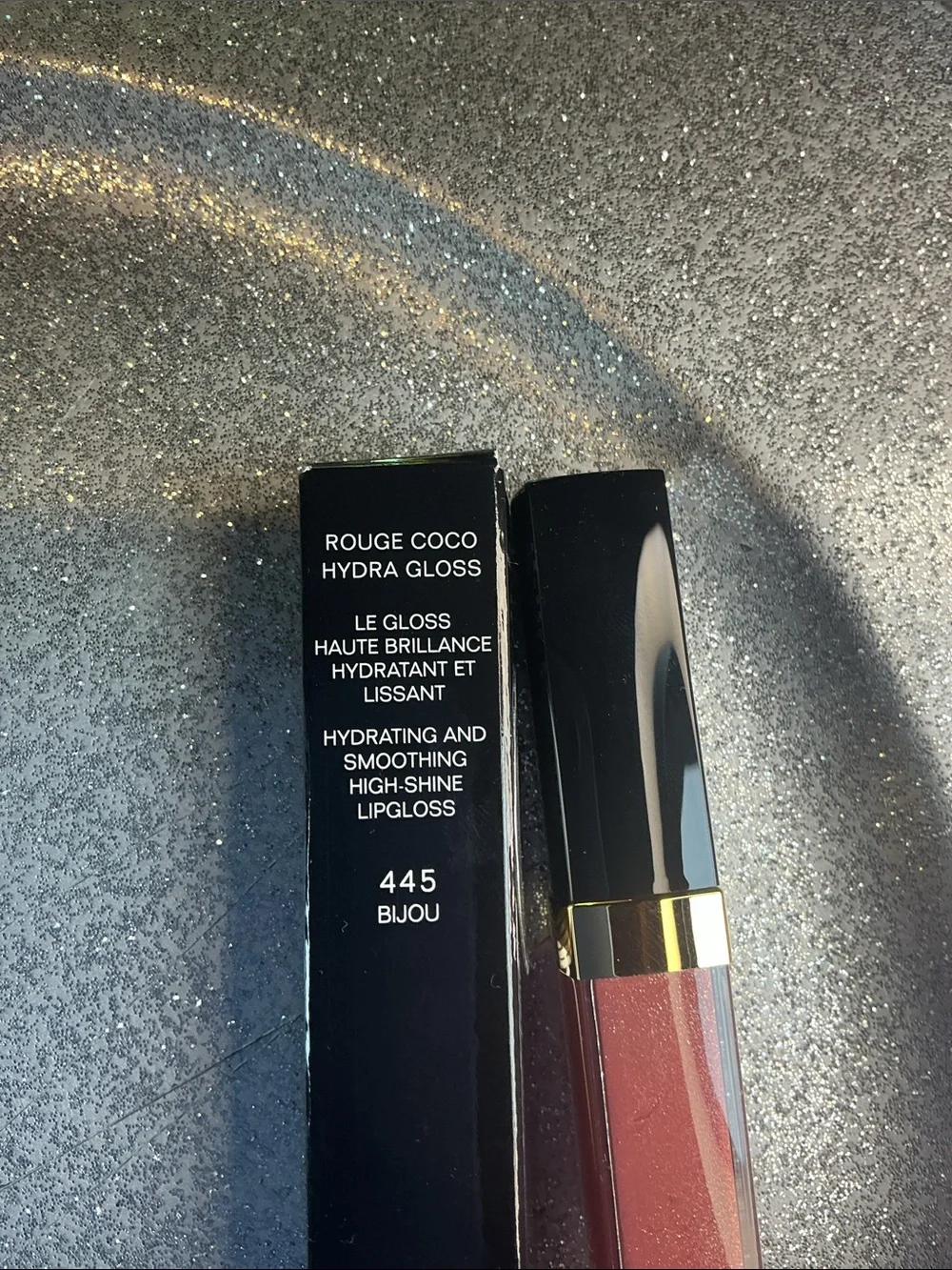 CHANEL Rouge Coco Hydra Gloss 445 Bijou - Pink Brown